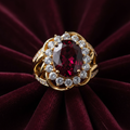 Crimson Empress Gemstone Ring