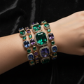 Gemstone Bangle Bracelet Set